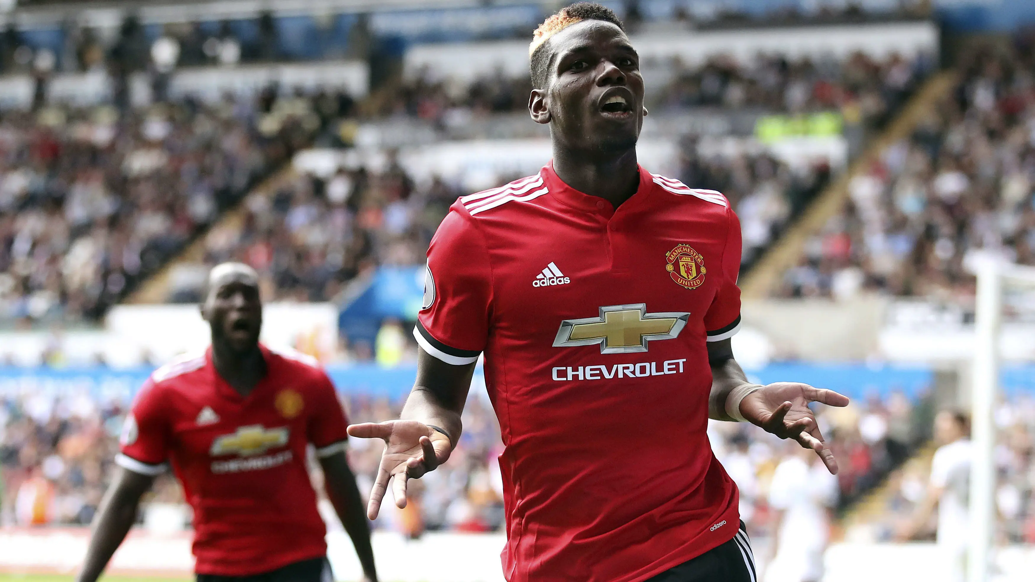 Kontribusi Paul Pogba bagi Manchester United terus meningkat seiring berjalannya waktu. (AP/Nick Potts)