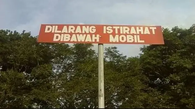 7 Potret Rambu Lalu Lintas di Indonesia Ini Malah Bikin Ngakak