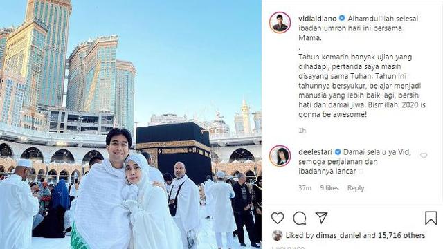 Unggahan Vidi Aldiano. (Foto: Dok. Instagram vidialdiano)
