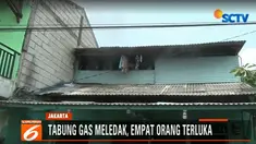 Saksi mata menuturkan api bersumber dari tabung gas di dalam kamar mandi ketika pemilik warteg sedang memasak