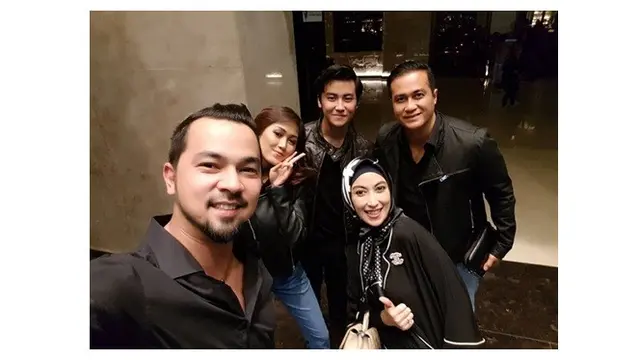 7 Potret Kebersamaan Adjie Pangestu, Sultan Djorghi dan Annisa Trihapsari, Tetap Akur