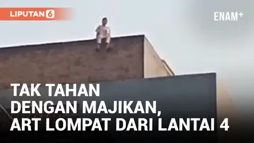 VIDEO: Sering Ditekan Majikan, ART di Tangerang Coba Kabur dengan Melompat dari Lantai 4 Rumah