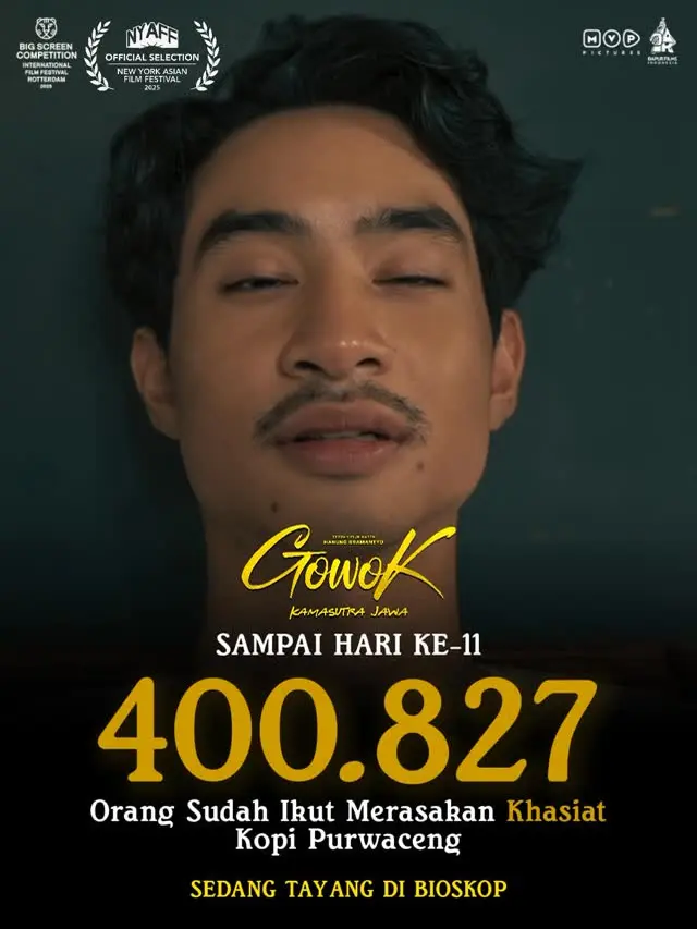 Film Gowok Kamasutra Jawa merangkul 400 ribuan penonton, Senin (16/6/2025). (Foto: Dok. Instagram @mvppictures_id)