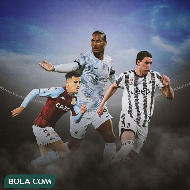 Ilustrasi - Philippe Coutinho, Virgil van Dijk, Dusan Vlahovic