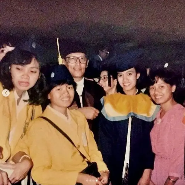 Menteri Keuangan Sri Mulyani saat wisuda. (Instagram @smindrawati)