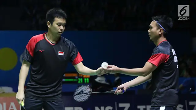 Kalahkan Pasangan Jepang, Hendra/Ahsan Melaju ke Semifinal Indonesia Open 2019