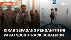 Prosesi pernikahan unik terjadi di sepasang pengantin ini