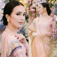 Lihat di sini beberapa potret detail makeup flawless Beby Tsabina di momen tunangannya.