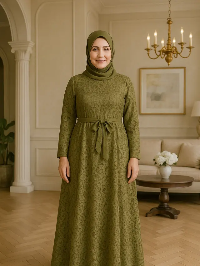 Model Gamis Kekinian untuk Ibu-Ibu Usia 40 Tahun ke Atas