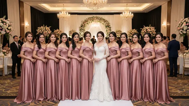 7 Model Baju Bridesmaid Dress Satin, Tampil Anggun dan Serasi di Acara Pernikahan