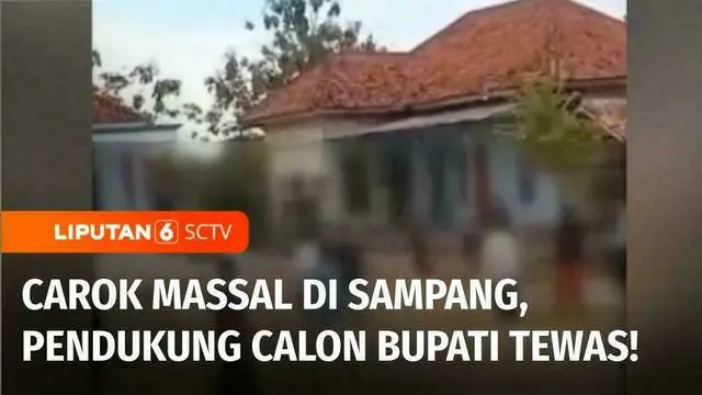 VIDEO: Carok Massal Pecah di Sampang! Pendukung Calon Bupati Tewas di Tempat