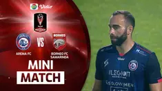 Berita video mini match dalam pertandingan leg 1 Final Piala Presiden 2022 antara Arema FC melawan Borneo FC pada Kamis (14/7/2022) malam hari WIB.