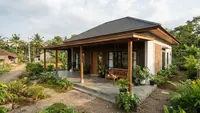 10 Model Rumah Kampung Modern dengan Teras Luas, Hunian Tropis yang Asri