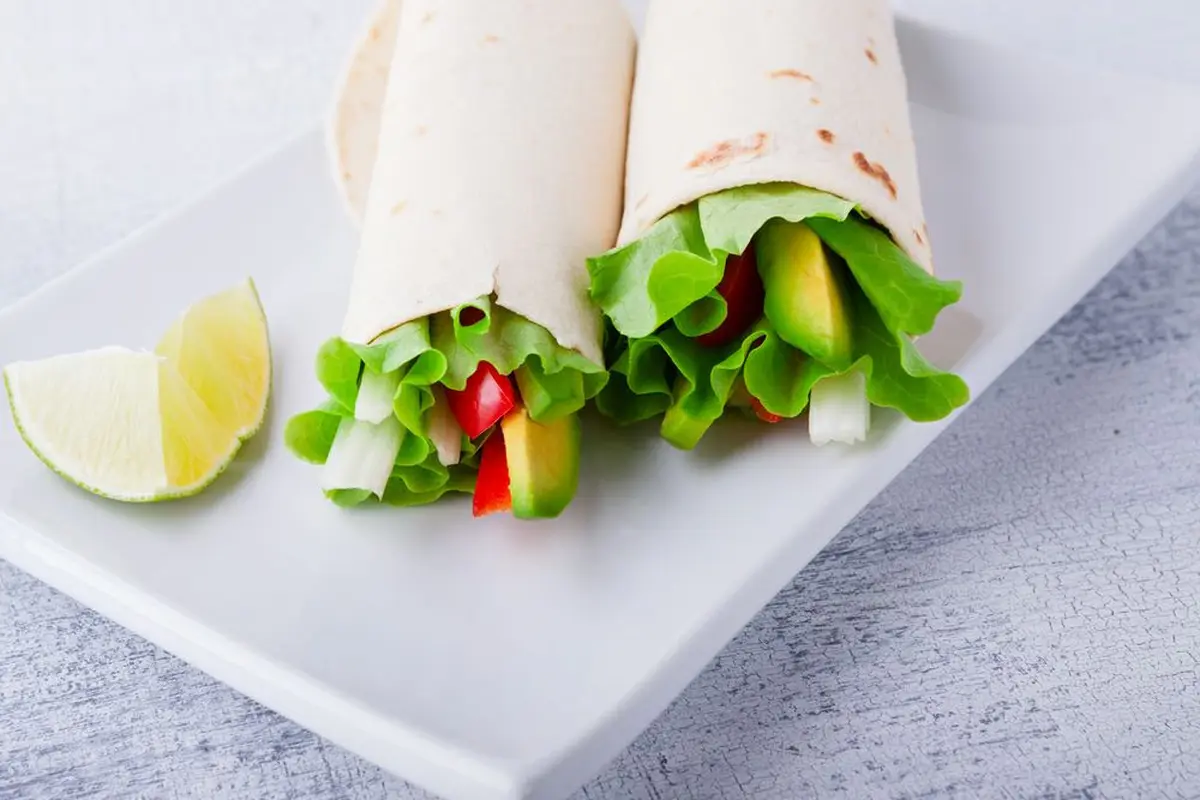 Vegetable wrap sandwiches