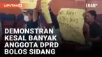 Massa LSM Geruduk Ruang Rapat DPRD Depok saat Sidang Paripurna
