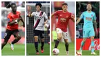 Foto kolase dari Eduardo Camavinga, Takehiro Tomiyasu, Daniel James, Saul Niguez sedikit dari sekian banyak drama yang terjadi di akhir-akhir penutupan bursa transfe awal musim 2021/2022. (Foto: AFP)