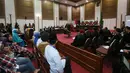 Suasana sidang lanjutan dengan terdakwa Basuki Tjahaja Purnama atau Ahok di Auditorium Kementan, Jakarta Selatan, Selasa (7/3). Pada sidang ke-13 ini, saksi-saksi dari pihak Ahok untuk pertama kalinya dihadirkan. (Liputan6.com/Pool/Unank Ramdani)