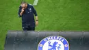 6. Maurizio Sarri - Hanya satu musim bersama Chelsea dirinya mampu mempersembahkan gelar juara Liga Europa tapi di liga tidak terlalu memukau dan kalah bersaing dengan City dan Liverpool. (AFP/Yuri Kadobnov)