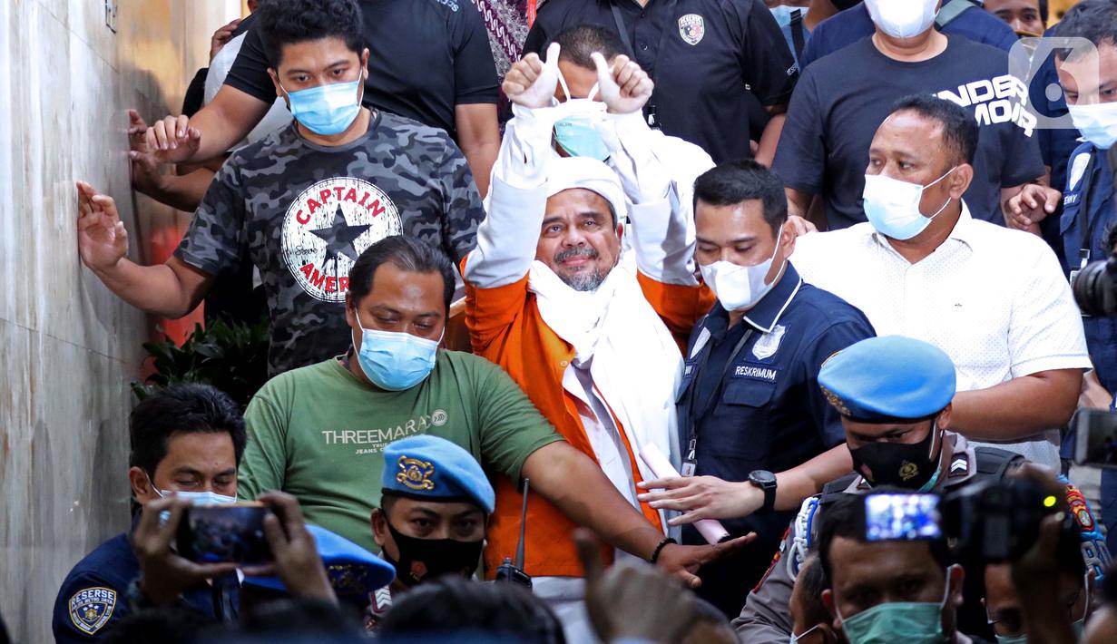 Foto Polda Metro Jaya Tahan Rizieq Shihab News Liputan6 Com