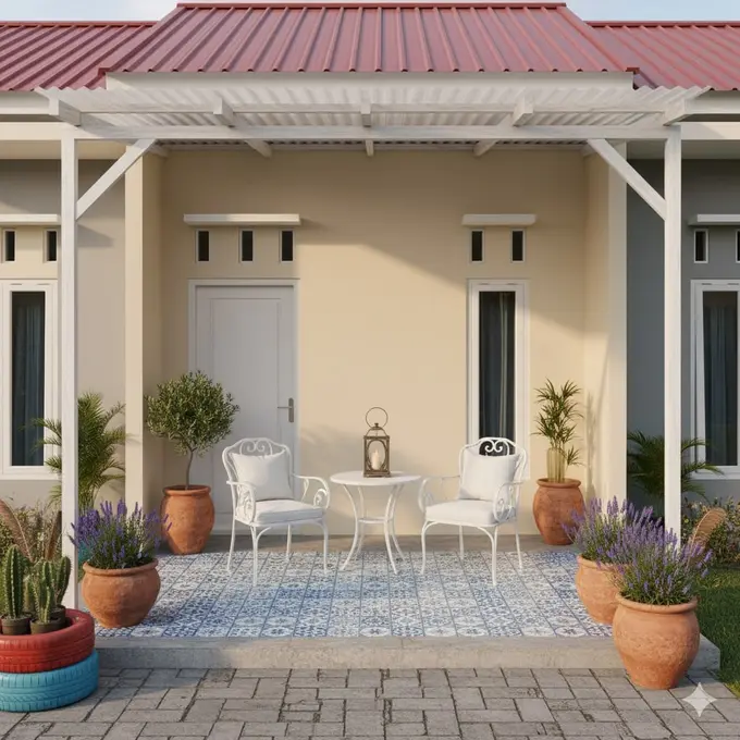 Model Teras Mediterania