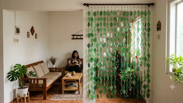 6 Tirai Hias dari Botol Plastik Bekas, Lengkap Bahan dan Cara Membuat