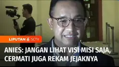 Bakal calon presiden RI Anies Baswedan mengajak masyarakat, khususnya generasi muda untuk menciptakan pemilu presiden 2024, sehat. Ia juga meminta masyarakat mempertimbangkan rekam jejak, hingga pencapaian seorang calon yang akan berkompetisi dalam p...