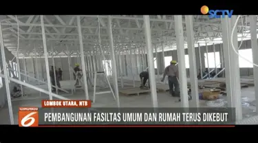 Kementerian PUPR kebut pembangunan rumah tahan gempa untuk warga Pulau Lombok.