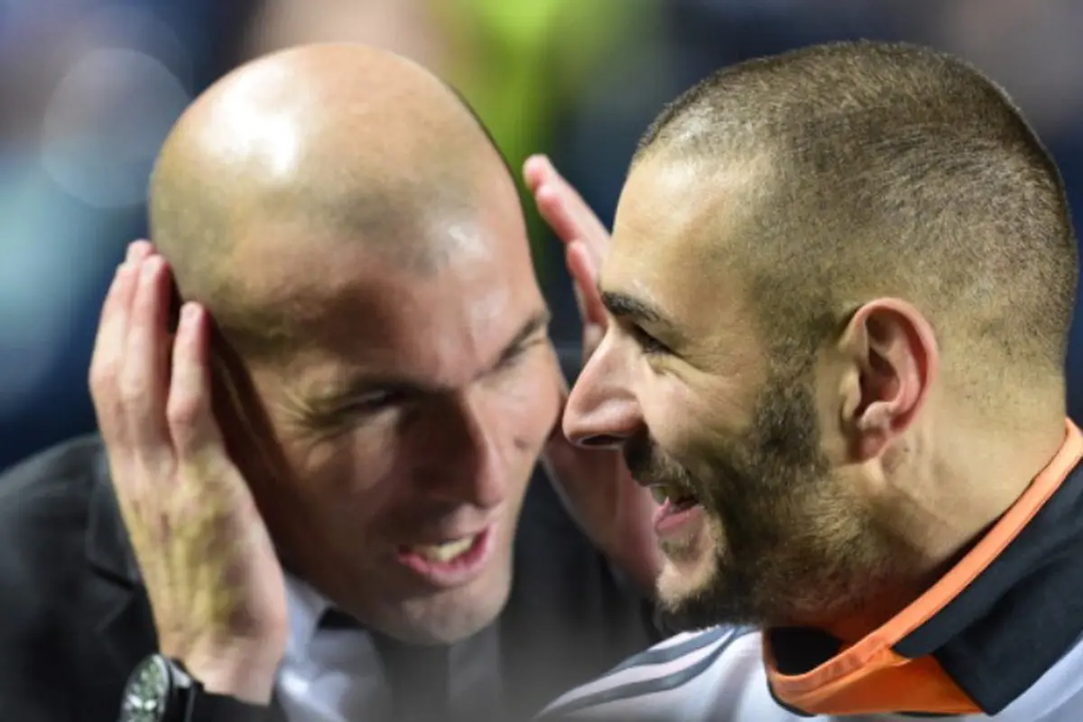 Zinedine Zidane dan Karim Benzema