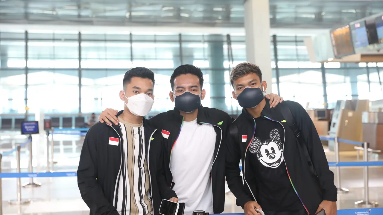 Skuad Tim Bulutangkis Indonesia untuk Kejuaraan Bulutangkis Asia Beregu 2022.