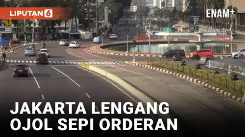 VIDEO: Jakarta Ditinggal Warga Mudik, Jalanan Lengang Hingga Ojol Sepi Orderan
