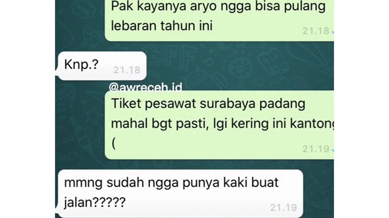 5 Chat Ayah ke Anak Ini Tega Banget, Bikin Geregetan