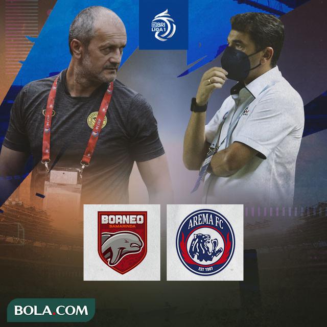 BRI Liga 1 - Duel Pelatih - Borneo FC Vs Arema FC