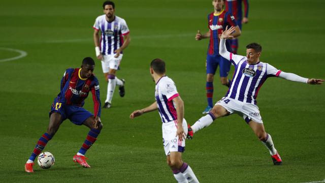 FOTO: Bungkam Real Valladolid, Barcelona Gusur Real Madrid di Klasemen Liga Spanyol