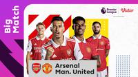 Jadwal dan Live Streaming Liga Inggris : Arsenal Vs Manchester United di Vidio, 22 Januari 2023. (Sumber : dok. vidio.com)