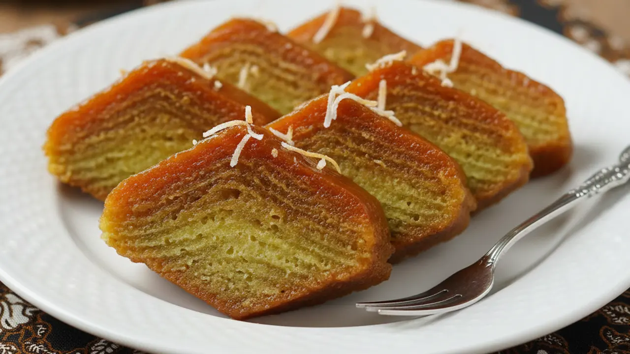 Resep Kue Engkak Ketan Khas Palembang. AI