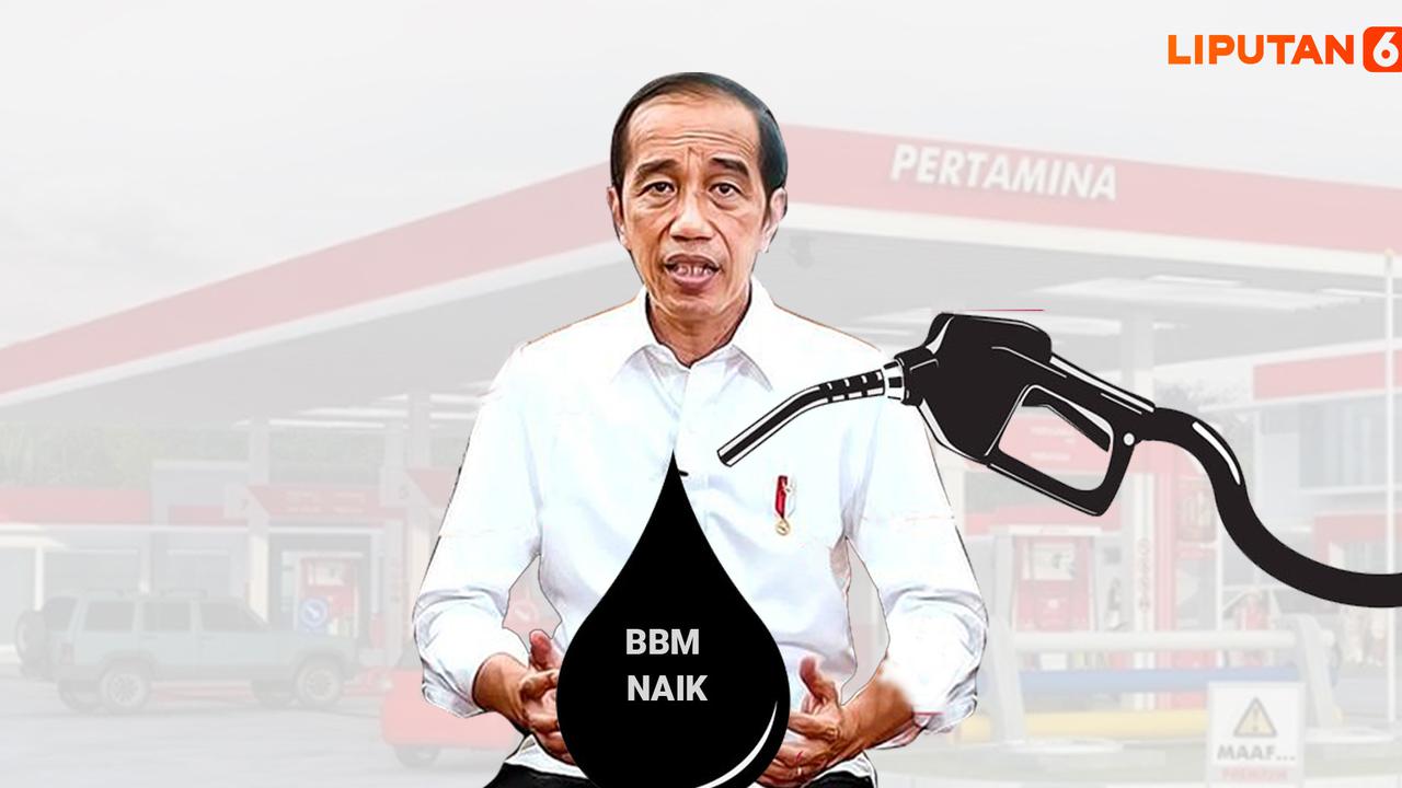 Banner Infografis Jokowi dan Harga BBM Naik