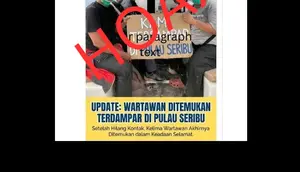 Cek Fakta: Hoaks, Foto Lima Jurnalis yang Hilang Kontak di Selat Sunda Terdampar di Pulau Seribu