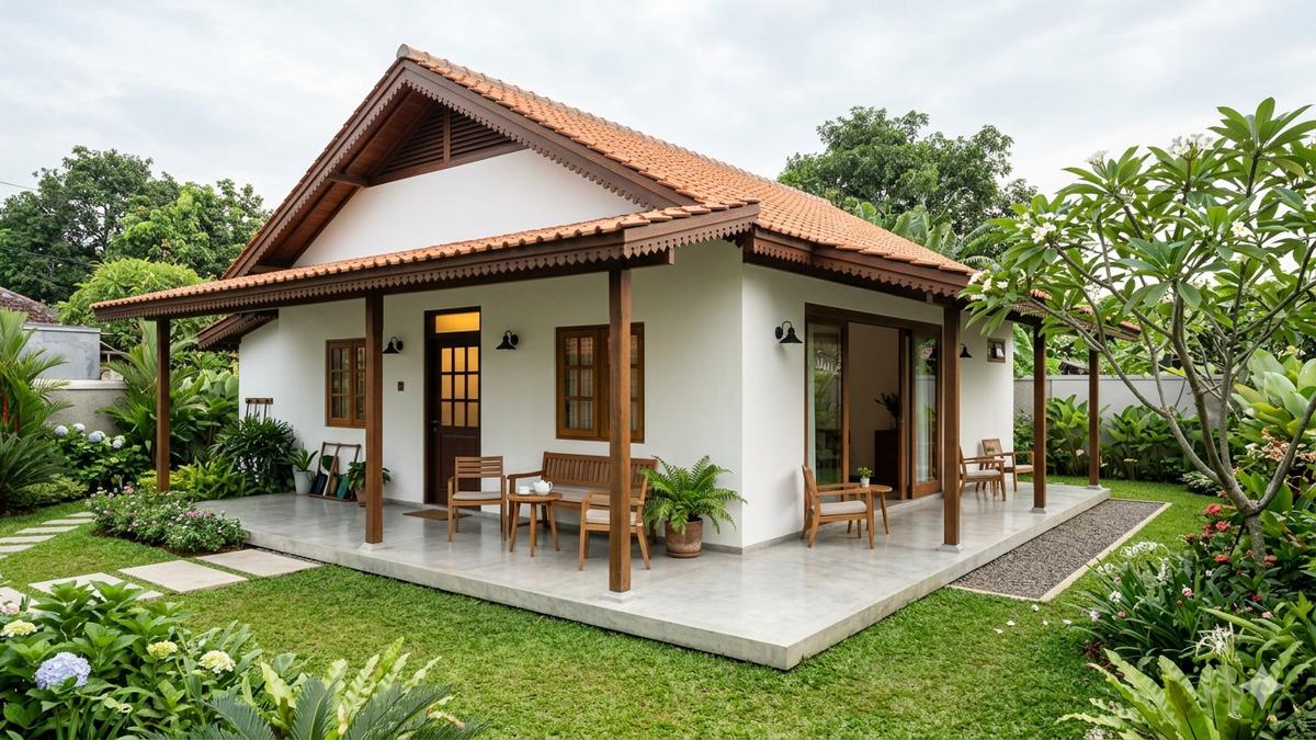 7 Contoh Rumah Sederhana dengan Teras Luas untuk Hari Tua, Nyaman dan Ideal di Masa Purnabakti
