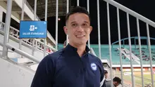 Legenda Timnas Singapura, Baihakki Khaizan yang kini memiliki posisi baru di Federasi Sepak Bola Singapura (FAS). (Bola.com, Hery Kurniawan)