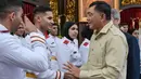 Menhan Sjafrie Sjamsoeddin menekankan harapan bahwa pendidikan para kadet Palestina di Unhan dapat menjadi bekal penting untuk masa depan mereka. (BAY ISMOYO/AFP)