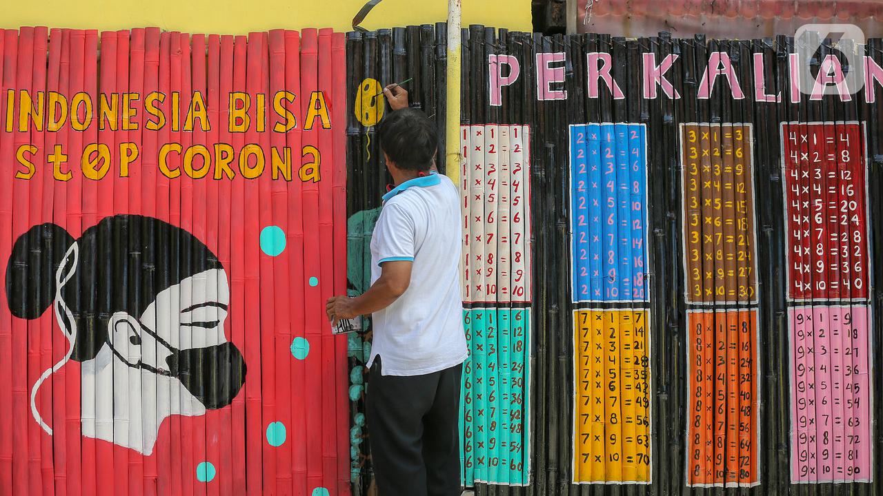 Ketika Warga Kali Pasir Perangi Virus Corona dengan Pesan Mural