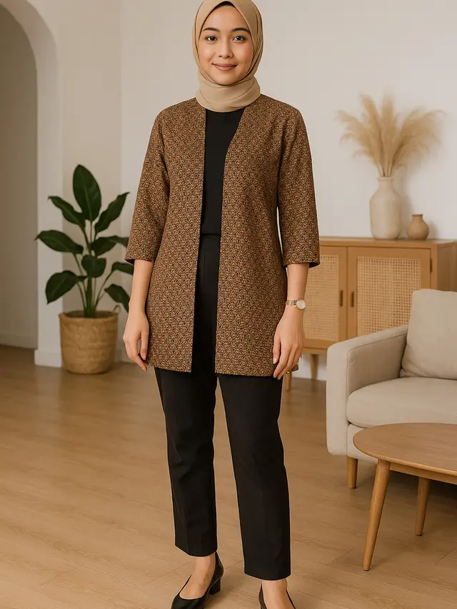7 Tips Memilih Outer Batik untuk Wanita Tinggi 150an, Tampil Ramping dan Anggun