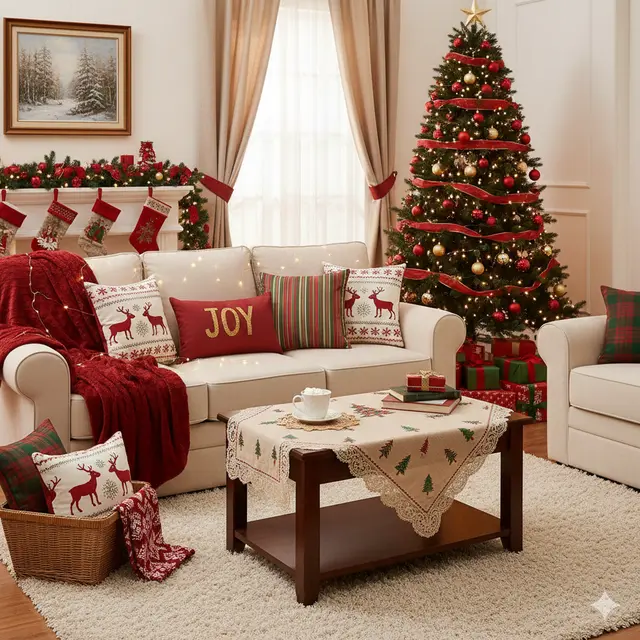 Dekorasi Natal di Ruang Tamu