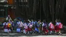 Badan peringatan cuaca nasional Filipina memperingatkan bahwa kondisi ini dapat menyebabkan kram panas dan kelelahan akibat paparan suhu tinggi. (Jam STA ROSA/AFP)