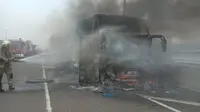5 Fakta Terkait Kebakaran Bus Pariwisata Berpenumpang 58 Anak TK di Jalan Tol Wiyoto Wiyono