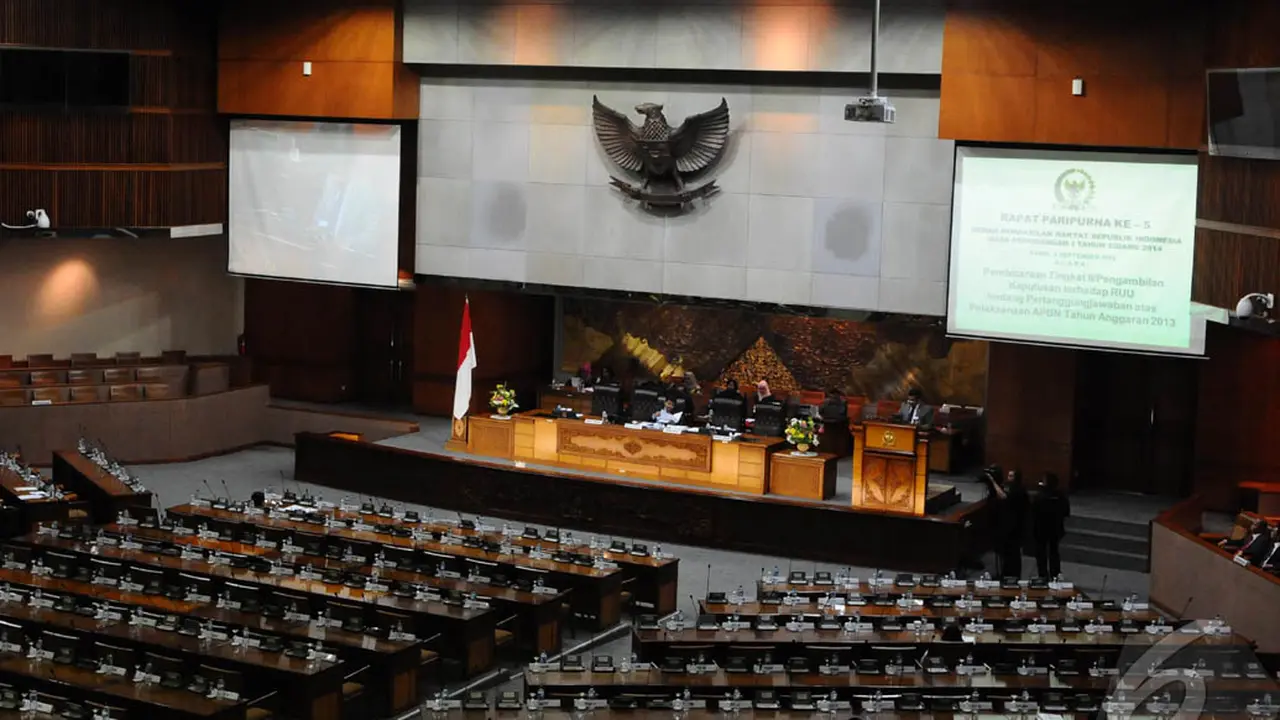 Rapat Paripurna DPR Dihiasi Bangku Kosong