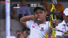 Pepanah putra Indonesia berhasil membawa Indonesia meraih emas kedua di SEA Games 2017