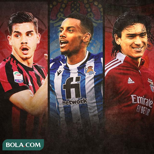 Ilustrasi - Andre Silva, Alexander Isak, Darwin Nunez