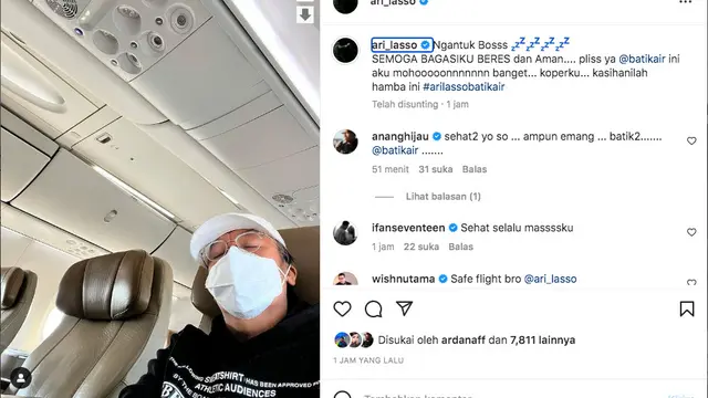 Ari Lasso Tegaskan Tak Cari Sensasi atau Keuntungan dari Kejadian Ditinggal Pesawat Batik Air
