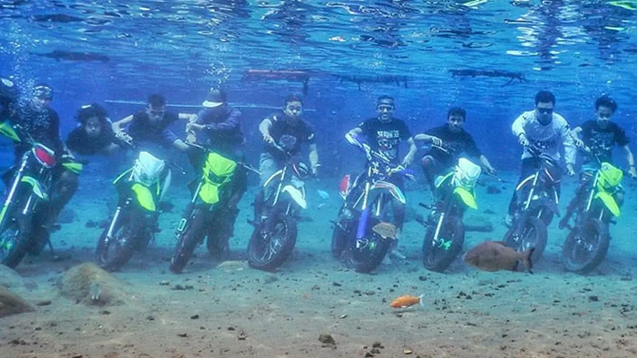 Begini Cara Menurunkan Motor di Umbul Ponggok Klaten